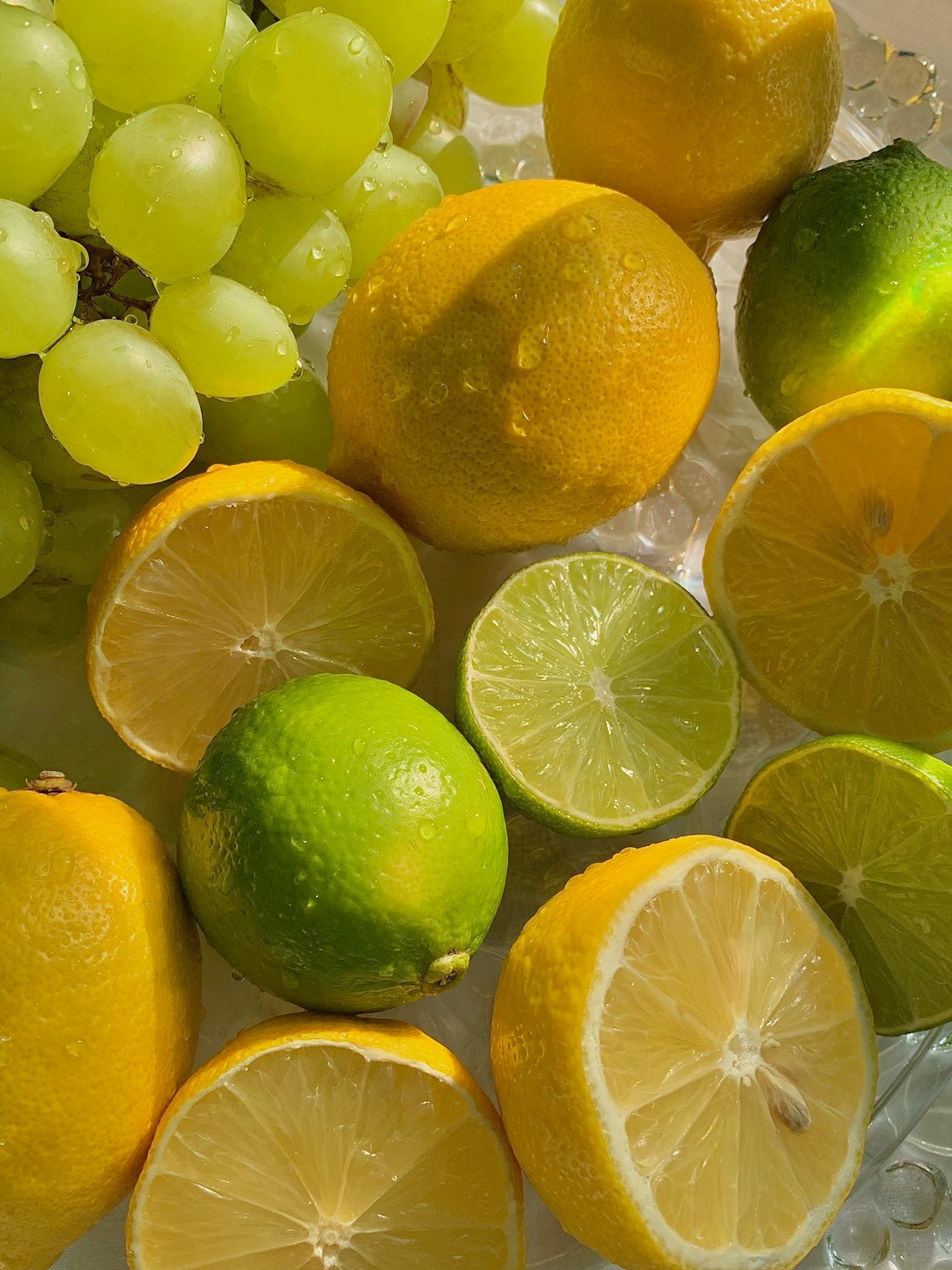 A variety of fresh tropical fruits